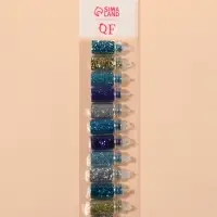 Блёстки для декора &laquo;Небесное мерцание&raquo;, набор 12 бутылочек, крупные/мелкие, разноцветные