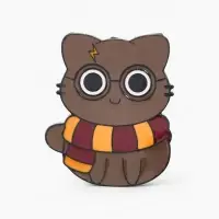 Значок &laquo;Котик&raquo;, из Гриффиндора, цветной в чёрном металле