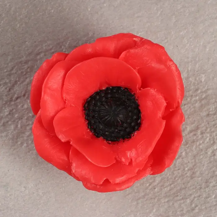 Фигурное мыло "Мак" розовый, 50гр