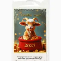 Календарь 2027, настольный, домик &laquo;Символ года&raquo;