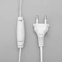 Гирлянда &laquo;Бахрома&raquo; 4&times;0.6 м, IP44, белая нить, 180 LED, свечение синее, мерцание белым, 220 В