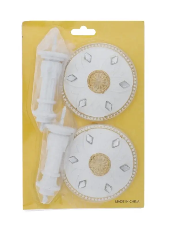 Держатель для штор CAPPIO KS032, d=98 мм, белый с золотом, 2 шт.