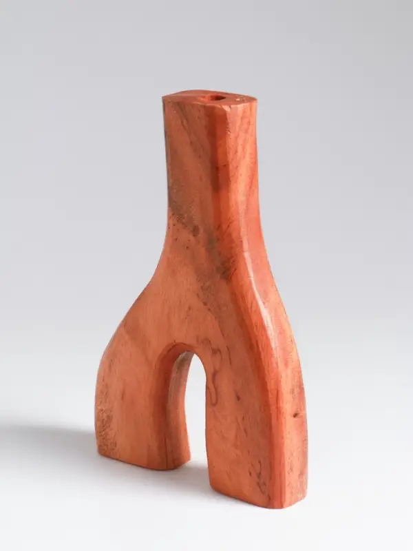 Ваза для сухоцветов &laquo;Корень&raquo;, 12&times;3&times;18 см, дерево джати, коричневая
