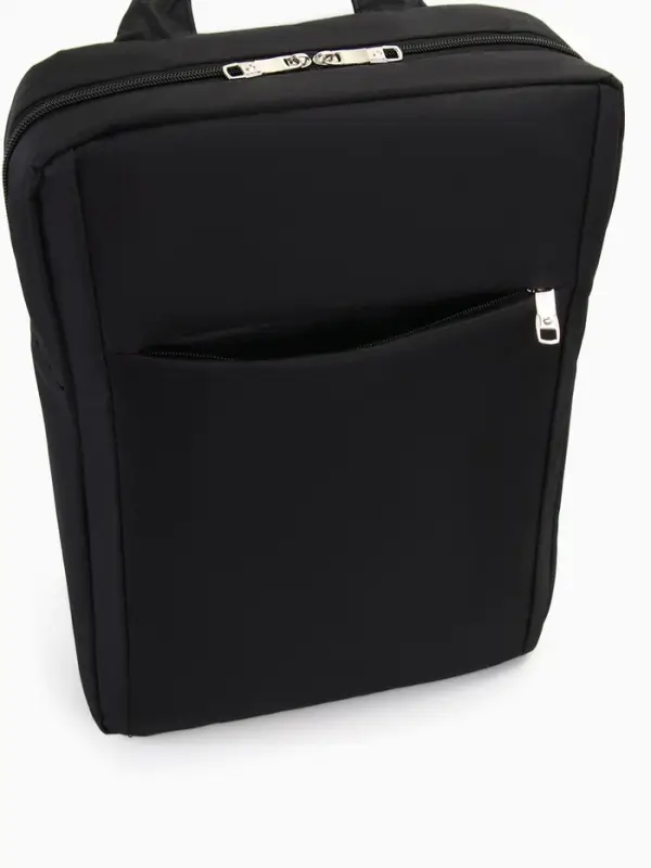 Рюкзак городской на молнии, наружный карман, размер 29&times;11&times;43 см, чёрный