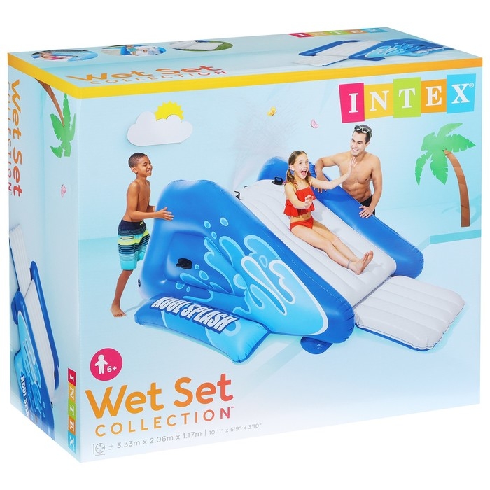 Горка надувная, водная, 333 х 206 х 117 см, от 6 лет, 58849NP INTEX Горка надувная, водная, 333 х 206 х 117 см, от 6 лет, 58849NP INTEX