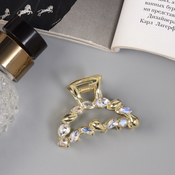 Краб для волос Краб для волос "Кэли" дуга, 5 см, золото