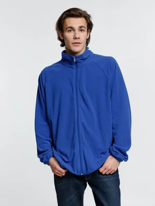 Куртка флисовая унисекс Fliska, ярко-синяя, размер M/L Куртка флисовая унисекс Fliska, ярко-синяя, размер M/L