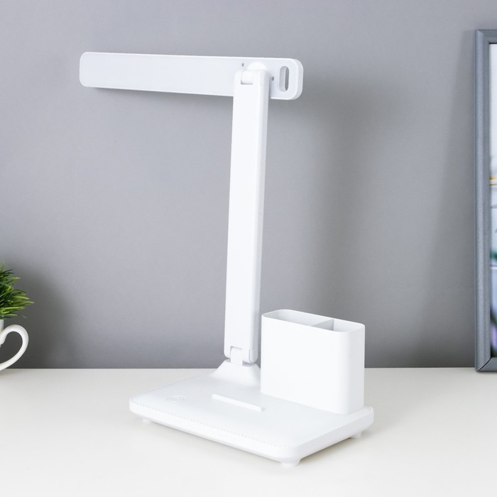 Настольная лампа сенсорная LED 10Вт АКБ USB белый 17х25,5х29 см Настольная лампа сенсорная LED 10Вт АКБ USB белый 17х25,5х29 см
