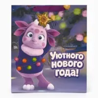 Пакет подарочный &laquo;Новый год&raquo;, Лунтик, M. 26 х 9 х 30 см
