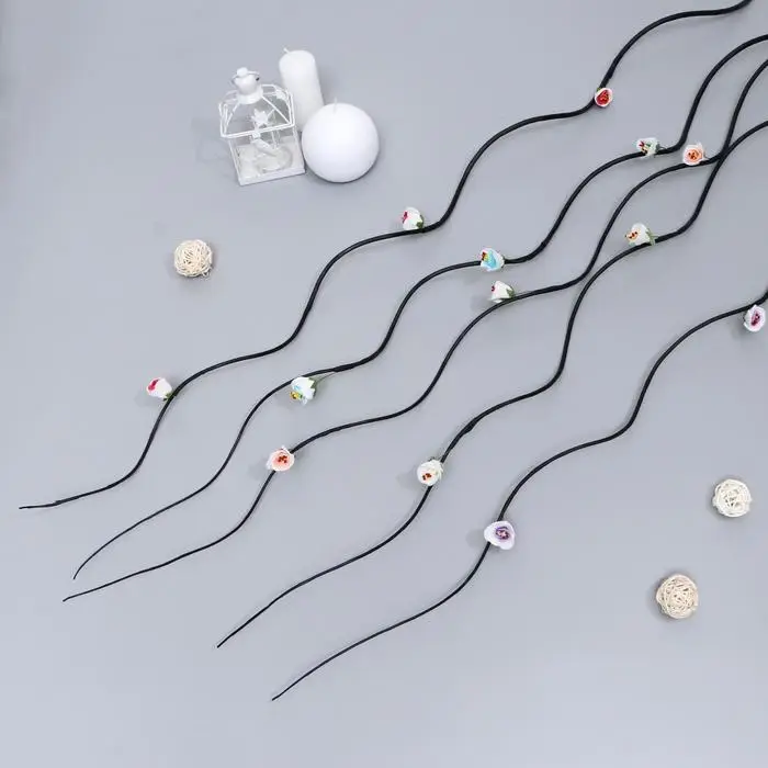 Декор тинги «Розочки мелкие», h=150 см, (фасовка 10 шт., цена за 1 шт.), МИКС