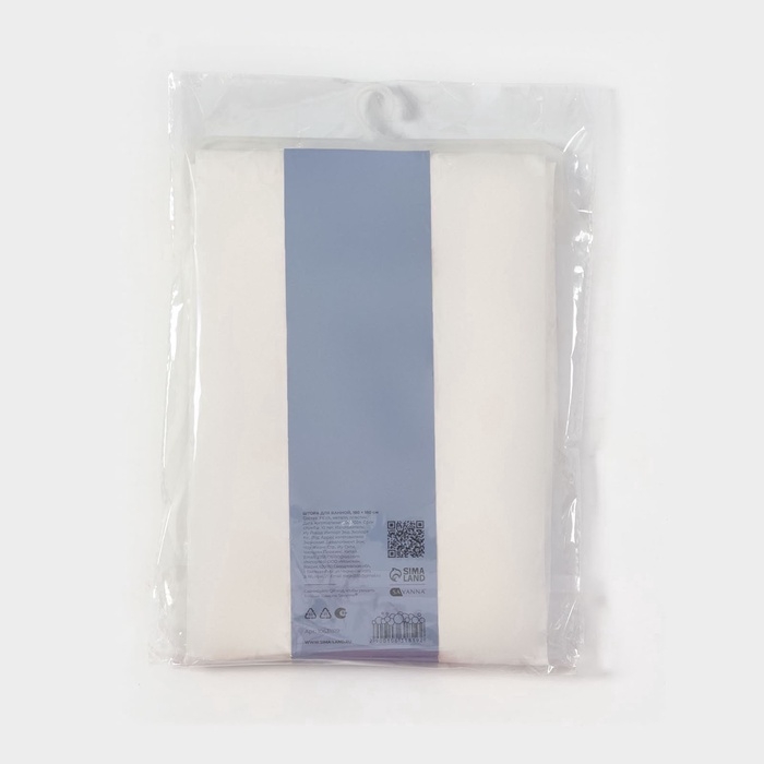 Штора для ванной «Цветочный вальс», с люверсами, с утяжелителями, PEVA ароматизированная, 180×180 см, белая