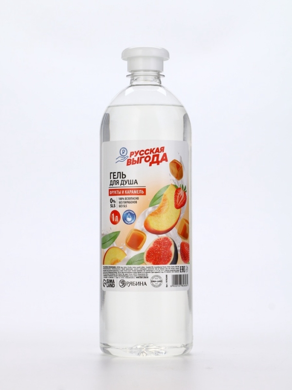 Русская Выгода Гель для Душа фрукты и карамель, 1000 мл Русская Выгода Гель для Душа фрукты и карамель, 1000 мл