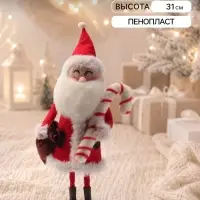 Сувенир &laquo;Дед Мороз с конфетой-леденцом, с мешком подарков&raquo; 13.5&times;9&times;31 см