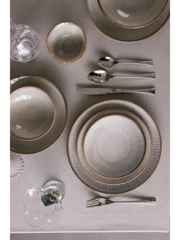 Тарелка Magistro Astral, d=27.3 см, фарфор, серая