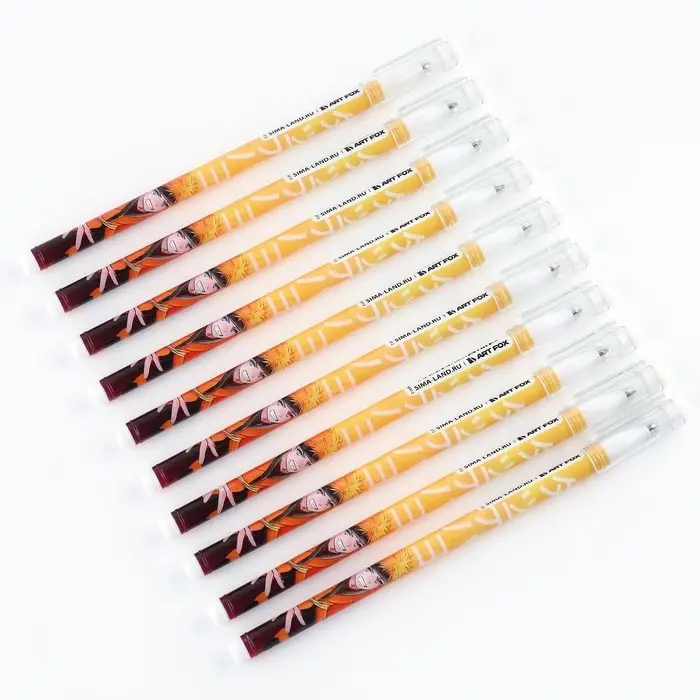 Ручка шариковая, синяя паста 0.5 мм с колпачком пластик «Удар ярости»