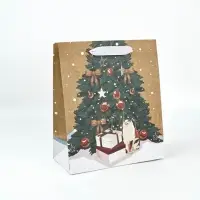 Набор пакетов крафтовых «Новогоднее поздравление» Набор пакетов крафтовых «Новогоднее поздравление»