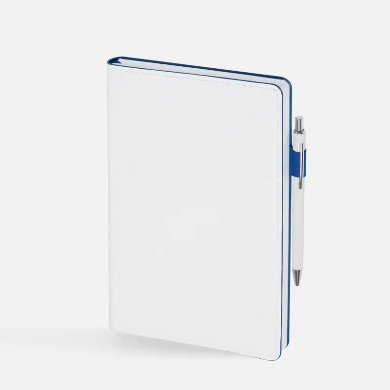 Ежедневник White Shall, недатированный, бело-синий Ежедневник White Shall, недатированный, бело-синий