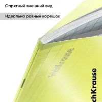 Тетрадь 24 листа в клетку ErichKrause CoverPrо Neon &laquo;Классика&raquo;, пластиковая обложка, жёлтая