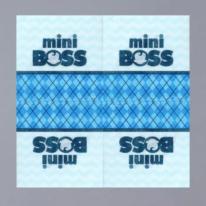 Салфетки бумажные однослойные Mini Boss, 24 × 24 см, 20 шт.