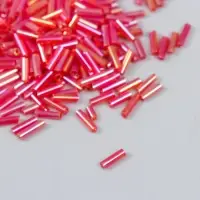 Бисер "Zlatka" стеклярус 10 г №0165 красный Бисер "Zlatka" стеклярус 10 г №0165 красный