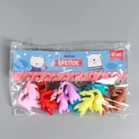 Брелок резина "Утка" МИКС 5х2х5,5 см