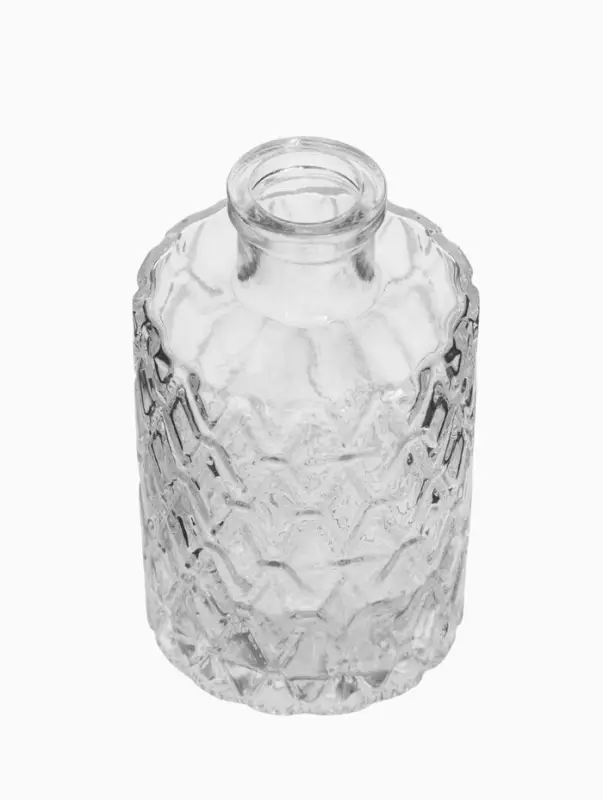 Ваза настольная стекло "Миниатюра" (набор 12 шт) 8-13 см, прозрачный