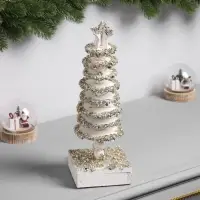 Фигура деревянная &laquo;Ёлочка&raquo;, 30&times;10&times;10 см, 35 LED, от батареек AAx2, свечение тёплое белое