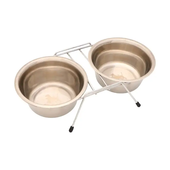 Набор из 2 мисок на подставке, 2&times;800 мл