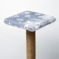 Когтеточка &laquo;Полка&raquo;, 30&times;30&times;40 см, с подставкой, джут, серая