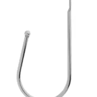 Крючок для штор ТУНДРА KS011, однорожковый, цвет хром, 2 шт Крючок для штор ТУНДРА KS011, однорожковый, цвет хром, 2 шт