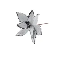 Декор &laquo;Холодный цветок&raquo;, 27&times;20 см, серебро МИКС