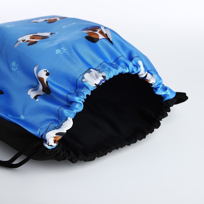 Мешок для обуви на шнурке, цвет синий Мешок для обуви на шнурке, цвет синий