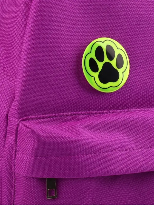 Светоотражающий значок &laquo;Лапка&raquo;, d=5.8 см, жёлтый