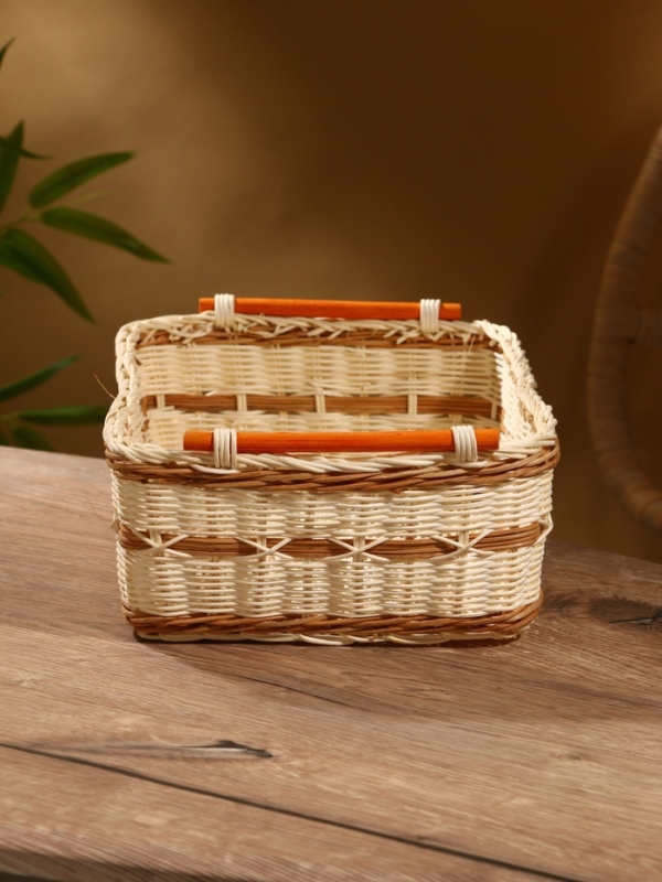 Корзина плетеная 30x22x11 см, ротанг