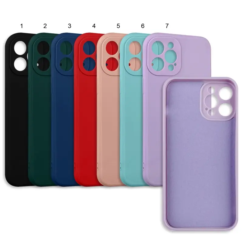 Чехол для iPhone 12 Pro Max цветной силикон