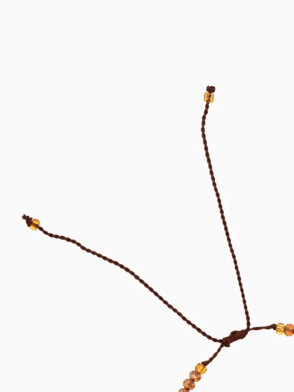 Браслет, длина 16 см, цв. коричневый