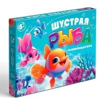 Настольная игра «Шустрая рыба», развивающая, 20 карт рыбок, 5+