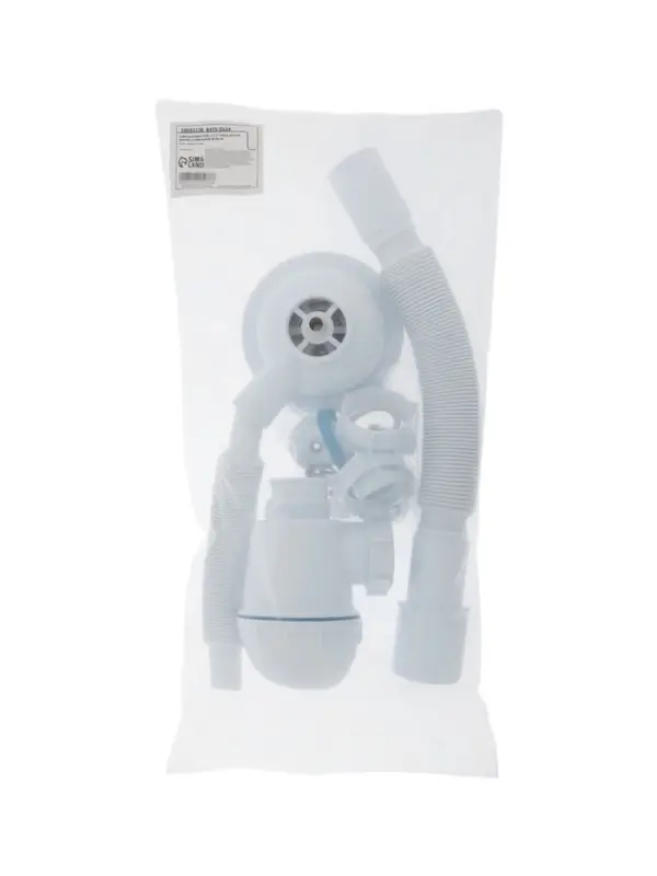 Сифон для мойки ZEIN, 3 1/2&rsquo;&rsquo;*40мм, круглый перелив, с гофротрубой 40/50 мм