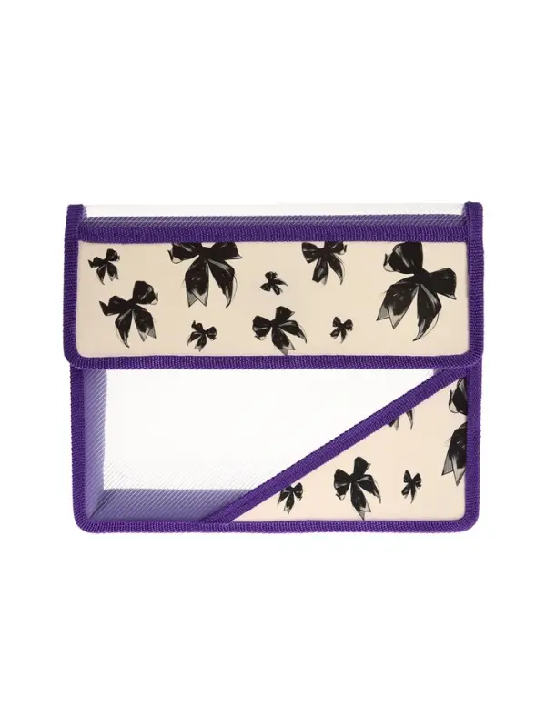 Папка для тетрадей А5 &laquo;Бантики&raquo;, клапан на липучке, 1 отделение, 230&times;190&times;50 мм