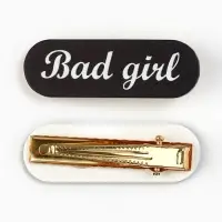 Заколка для волос Bad girl, 4.5×1.5 см