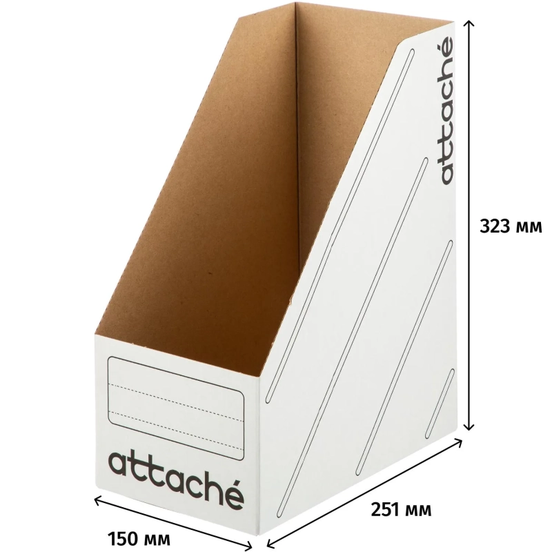 Лоток вертикальный Attache 150мм белый, 2 шт/уп