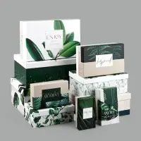 Набор коробок 10 в 1, упаковка подарочная, &laquo;GREEN&raquo;, 12&times;7&times;4 - 32.5&times;20&times;12.5 см