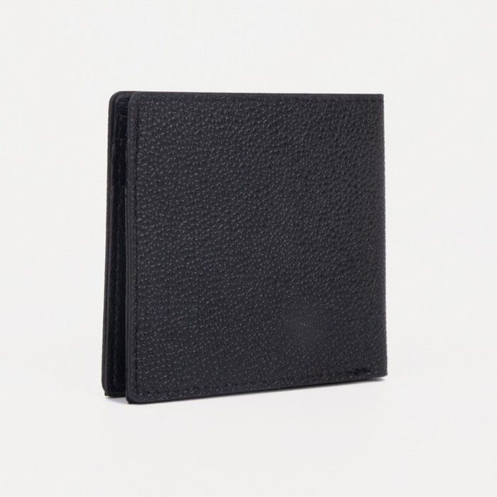 Портмоне мужское без застёжки, цвет чёрный Портмоне мужское без застёжки, цвет чёрный