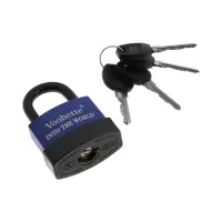 Замок навесной, 55 мм, медный цилиндр, влагозащищенный, короткая дужка, 3 ключа МИКС