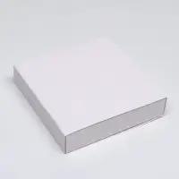 Коробка для 8 конфет + шоколад, с окном, белая, 17.7&times;17.8&times;3.8 см