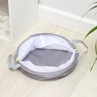 Корзина для белья складная Доляна, 35&times;35&times;43 см, серая