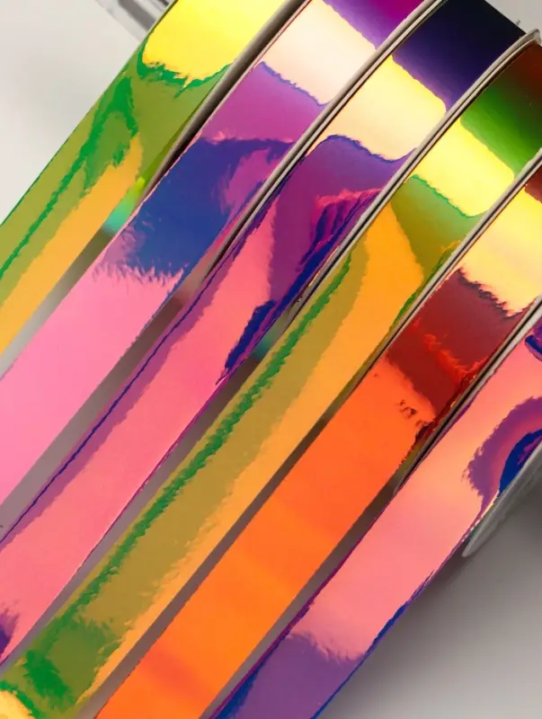 Лента упаковочная для декора и подарков, неон, МИКС, 1.2 см &times; 5 м&plusmn;5%