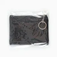 Кошелёк-монетница на молнии, однотонный, 15&times;0.5&times;11 см, чёрный