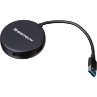 Разветвитель USB  HS004 USB 3.0x4/черный