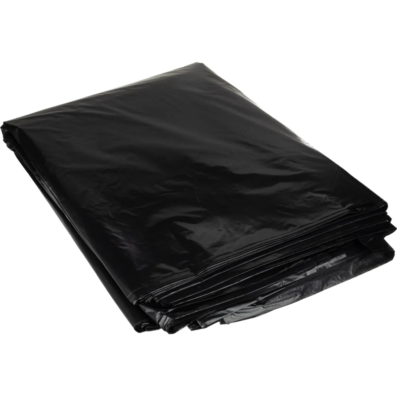 Мешки для мусора ПВД 180л 40мкм 50шт/уп черные 90x120см Luscan &nbsp;